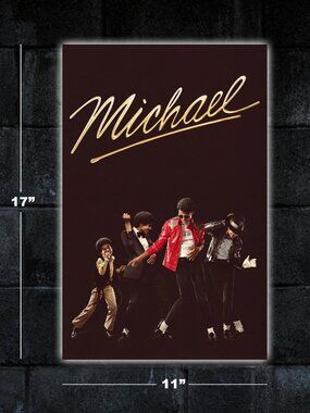 Michael movie poster - 11x17 wall art print merch gift jackson music biopic